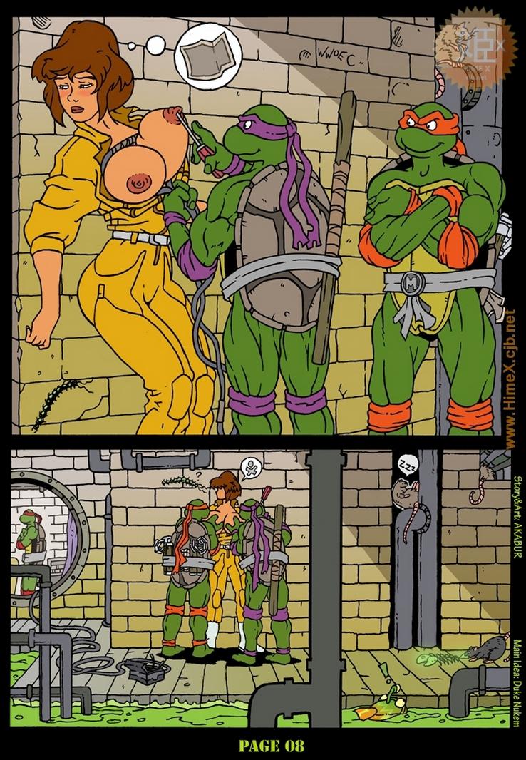 Порно комиксы черепахи фото 12